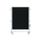 Ghent Partition Mobile 2-Sided Fabric Bulletin Board, 46"H x 34"W, Black NEX223FFP-95 - alternate 1